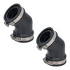 Fernco 2-Pack Qwik Ell 2 in. Hub 45-Degree Flexible PVC