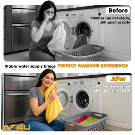 AZ4U Washer Water Inlet Valve W11165546 Replacement For Maytag Washer Water Inlet Valve, Replaces W10599423 W10839828 W11096267 W10758828 For W11165546 Whirlpool Cabrio Inlet Valve For Maytag, Kenmore