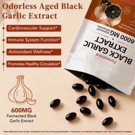 Fermented Black Garlic Extract Softgels, 120 Count