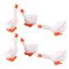 PRETYZOOM Miniature Goose Figurines 6pcs Mini Resin Goose Statues Fairys