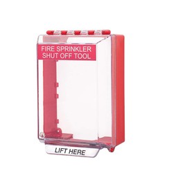 QUICKSTOP QC Wall Storage Cabinet for Fire Sprinkler Head Shut Off Tools for Managing Accidental Fire Sprinklers Activation, Works On Upright, Pendant & Sidewall Sprinklers & Recessed Heads