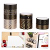 Operitacx 10 Pack Creative Foil Washi Tapes Black Decorative Sticker