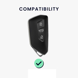 RELL CASES Protective Key Case, Car Key Case Cover for VW Golf 8, VW Golf 8 , VW Golf 8 GTE, VW Golf 8 GTI, VW ID.3, VW ID.4 (BLACK)