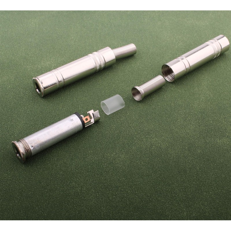 RUNCCI-YUN 6 pieces 6.35 mm 1/4 inch TRS stereo jack
