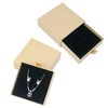 Nwvuop 2 Pack Jewelry Gift Boxes for Bracelet Necklace, 9× 9× 3cm Small Gift Boxes for Jewelry Earring Gift Boxes for Birthday, Anniversary, Christmas(Kraft)