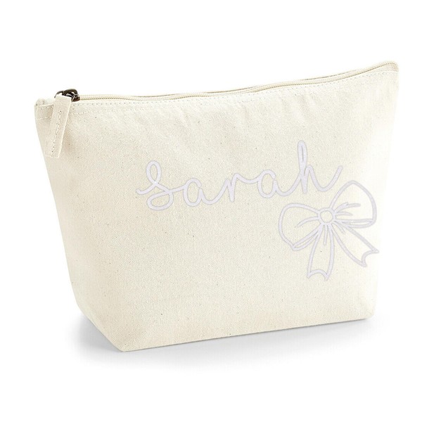 Personalized Name Initials Text Style Cute Ribbon Bow Design Make