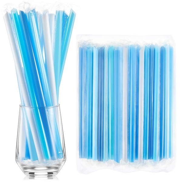 Tessco for you 600 Pcs Smoothie Straws Bulk Disposable Bubble
