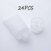 Refillable Containers, 30ml Empty Translucent Plastic Flip Cap Shampoo Facial