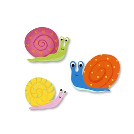 Roeda Brighten Your Life 14630m Garden Snail Magnets Set of 3 Assorted Made in USA