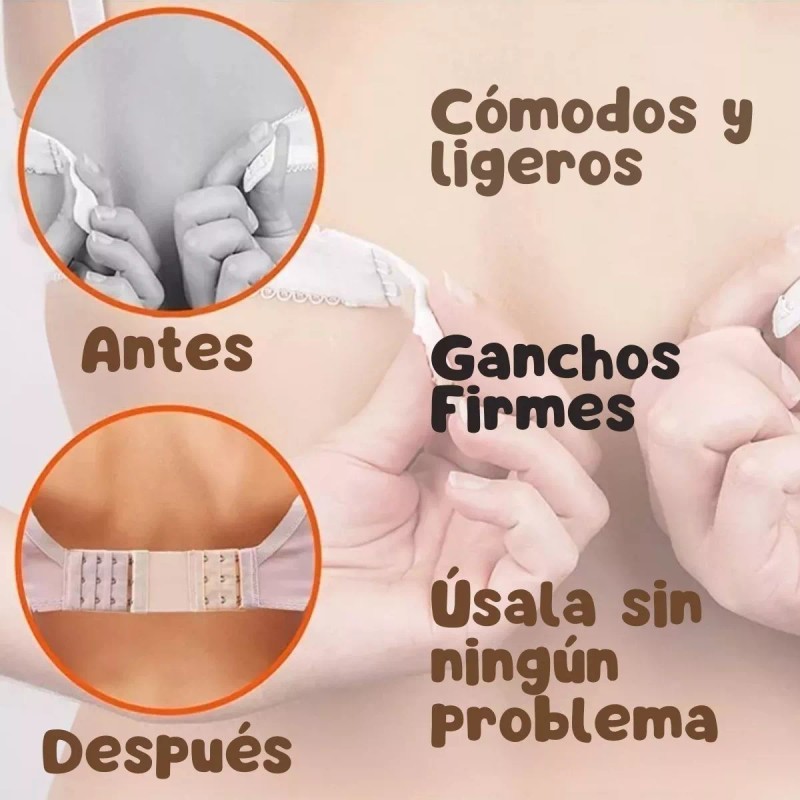 Veraly Set 12 Extensiones De Brasier Dama Bra Ganchos Ajustable