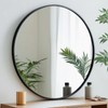 Oruii Round Mirror, Black Round Mirror 24 inch, Circle Wall