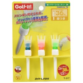 LITE Golf Tee Low Power Coil Tee 36 T-317 White (020)