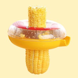Corn Peeler, Corn Thresher Stripping Tool, One-Step Kerneler Cutter, Stainless Steel Serrated Blades, Kitchen Tool for Cutting Maize Off The Cob