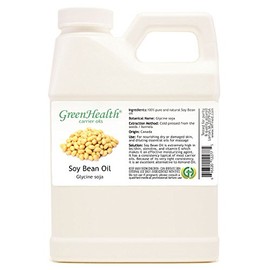 GreenHealth Soy Bean Carrier Oil – 16 fl oz (473 ml) Plastic Jug w/Cap – 100% Pure Carrier Oil