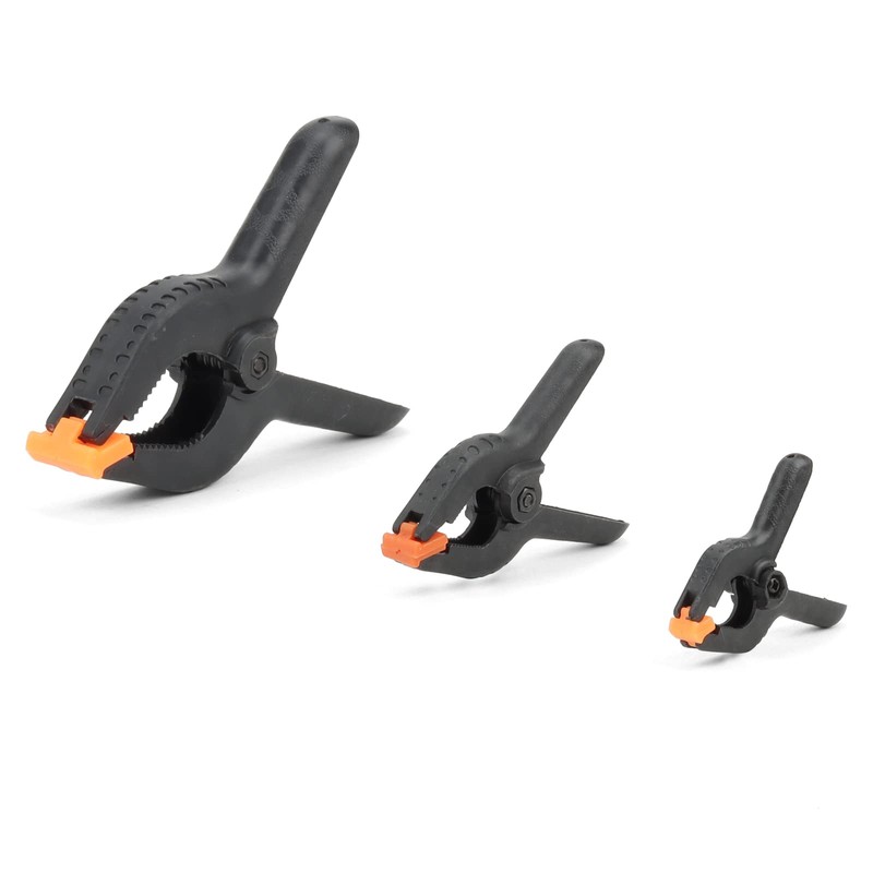 MANCHAP 46 Pack 3 Sizes Plastic Spring Clamps, 2 Inch/3