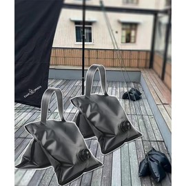 Canopy Water Weight Bag Sandbag Photography Weight Bags for Video Stand,Sports Net Sandbags for Baseball Soccer Goals Golf Football Hockey Nets Weighted Anchor Bags Set of 2/4 Black (2)