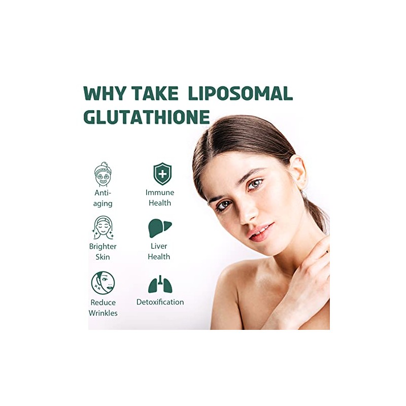 Liposomal Glutathione 2000 MG, 10x Better Absorption, Glutathione Supplement with