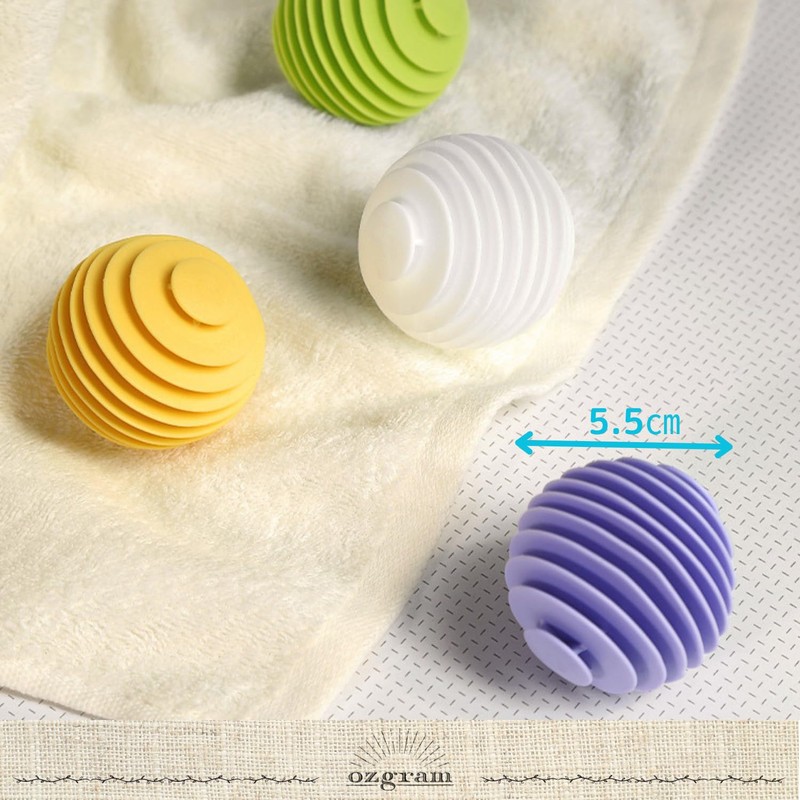 ozgram Laundry Balls, Multi-Layer Type, Large, 3 Pieces, Green Washing