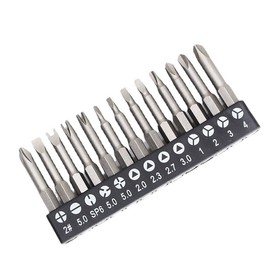TorSor 13 Pack Slotted Phillips Screwdriver Bit Set U-Shaped Y-Type Triangle SP6 Screw Driver 1/4'' Magnetic Phillips Head Drill Bit Sets for Rechargeable Cordless Screwdriver Electric Screwdrivers