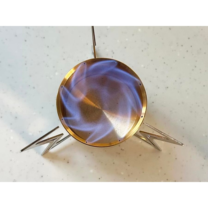 Riverside Rambler RSR Alcohol Stove Brass Brass Solo Camp Tornado