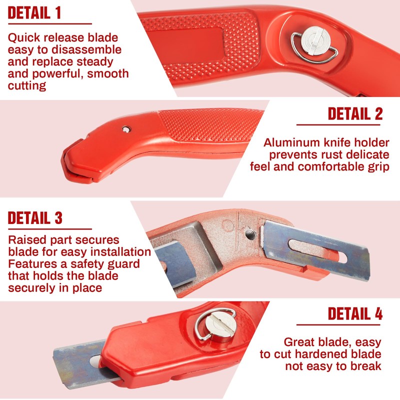 Lasnten Knife for Cutting Carpet Heavy Duty Carpet Knife with