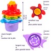 TECHNOK Rainbow Stacking Cups with Fun Spinner (7 Pieces) -