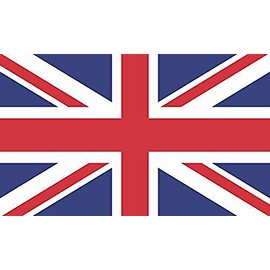 Papapatch British Union Jack United Kingdom UK England Flag Great Britain Window Laptop Wall Decor Decal Vinyl Sticker (STK-UK-FLAG)
