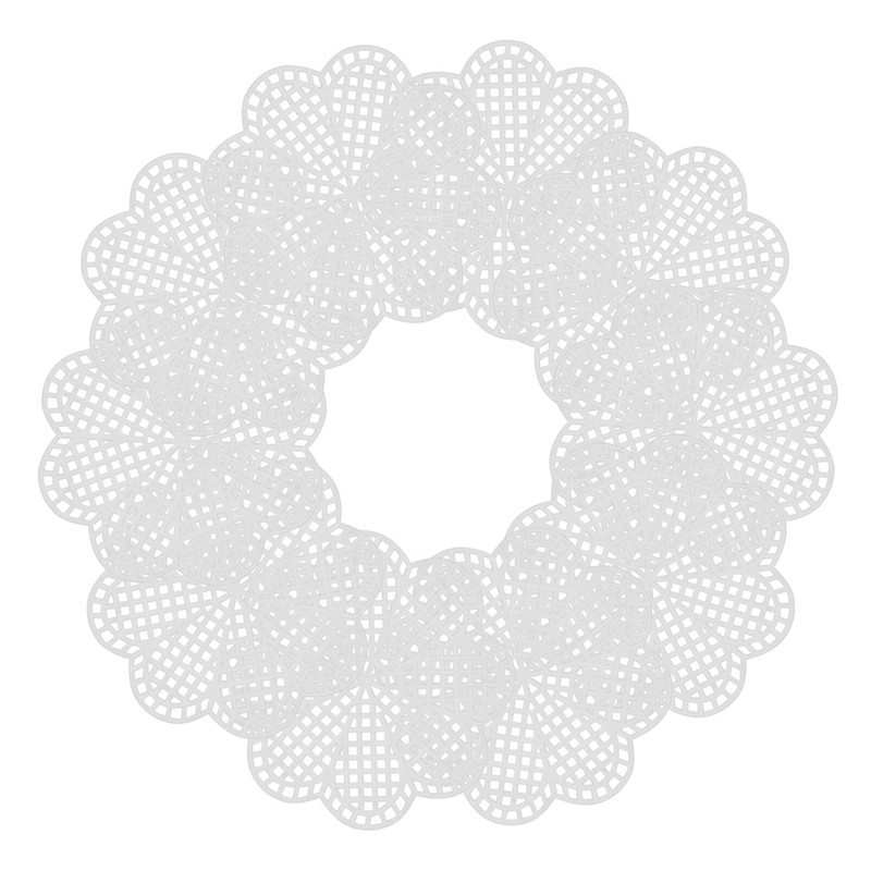 Operitacx Mesh Plastic Canvas Kit, 10 PCS Flower Shape Cross