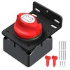 Battery Disconnect Switch with Aluminum Mounting Bracket, 12V-48V Waterproof Marine