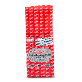 E-FA BRAND Black Tapioca Pearls (Boba), Quick Cook Tapioca Pearls for Bubble Tea, Microwave Ready in 3 Minutes, Fresh Chewy Texture, Milk Tea & Dessert Topping, Halal Certified, 2.2 LB (Pack of 1)