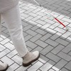 Blind Cane Stick - Mobility Reflective Red-White Foldable Walking Baston