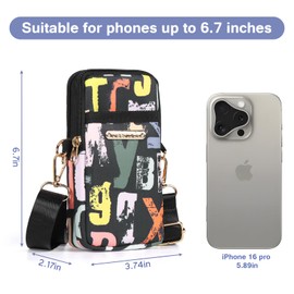 VALUEQLO Phone Purses with Crossbody Strap，Cell Phone Crossbody Bag for Women Lightweight Adjustable