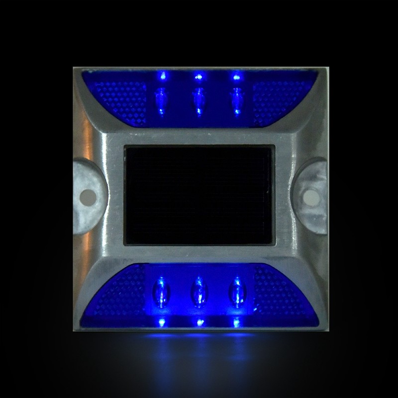 6 LED Solar Power Ground Marker Lights Waterproof Outdoor Driveway