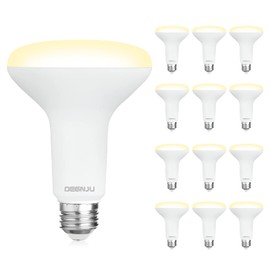 DEGNJU DEGNJU BR30 LED Bulb, Dimmable Flood Lights Indoor CRI80 7W Equivalent 65W 2700K Soft White 650 Lumens, 15000 Lifetime Hours Recessed Light Bulbs, Interior E26 Base LED Can Light Bulbs, 12 Pack