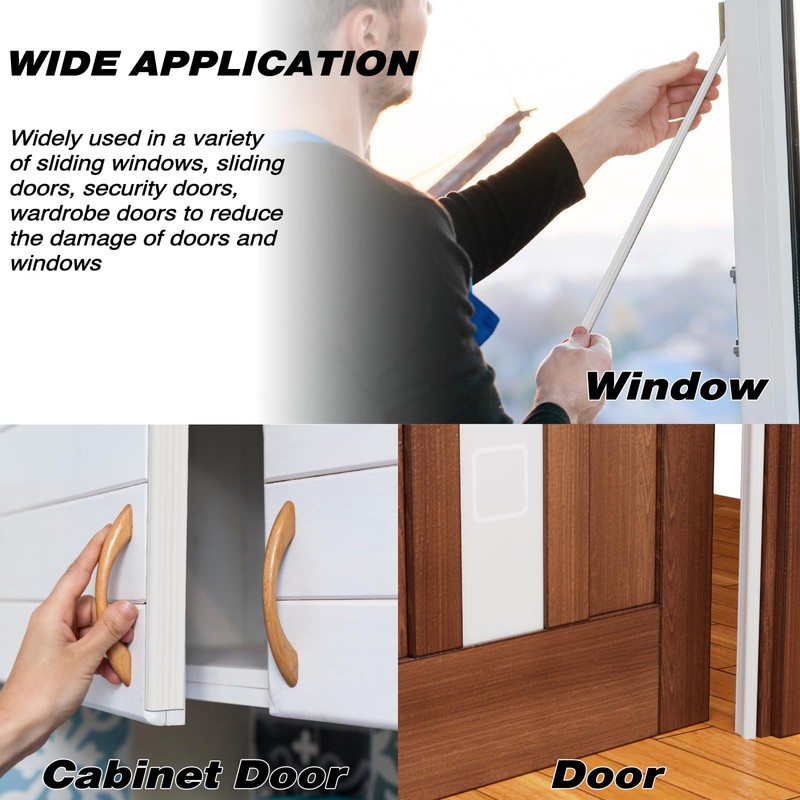 2 Pcs 196" Wedge-Shape Weather Stripping Door Seal,Windows and Doors