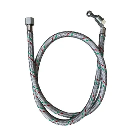 Anglo Nordic Flexible Oil Line Hose 1/4" M Elbow x 3/8" F Braided Boiler Hose - 900mm Long Riello Compatable 1/4" M Bent x 3/8" F