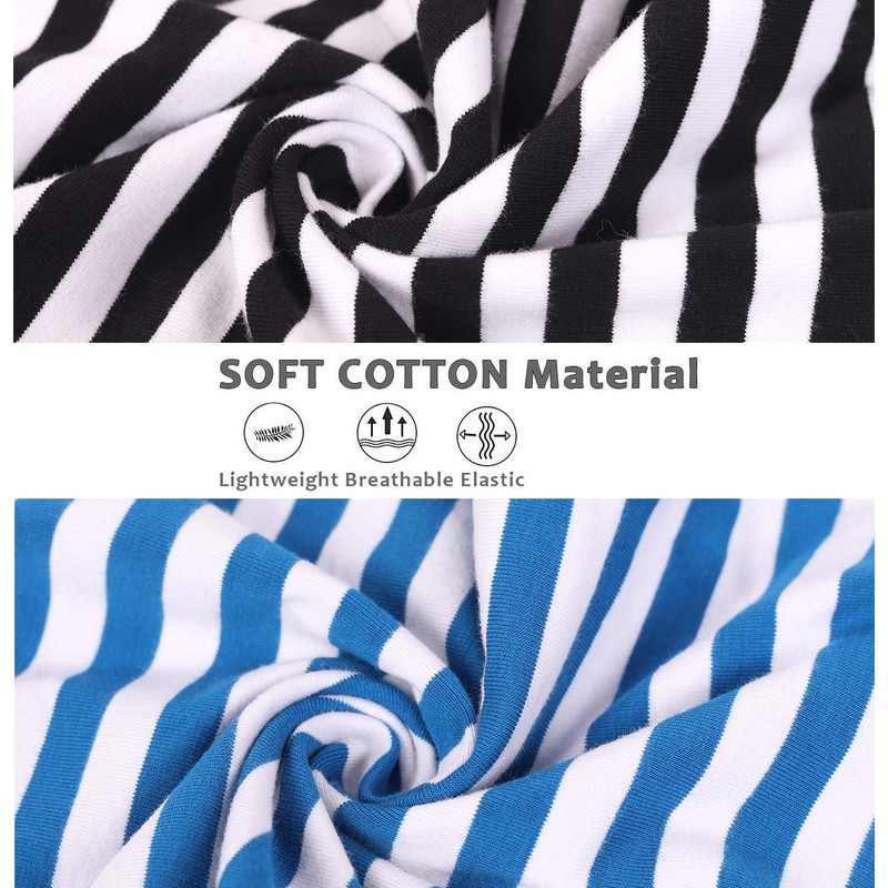WEONE Camisa de algodón a rayas para perro, ropa básica