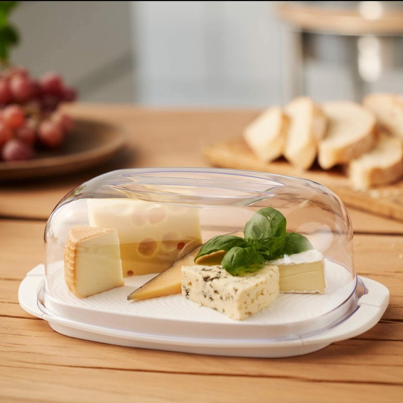 Rotho Fresh cheese cover white