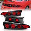 AmeriLite Rear Brake Taillights 3Pcs G2 Black For Mitsubishi Eclipse