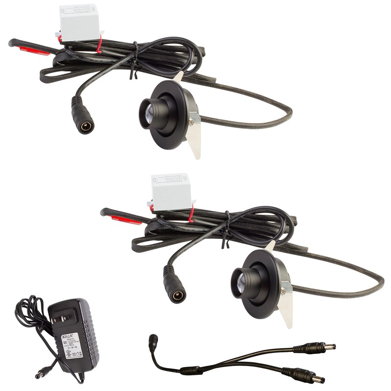 LEDUPDATES - Showcase LED Mini spot Light, 2 Pack recessed