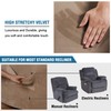 Stretch Recliner Slipcovers 1-Piece Modern Rich Velvet Plush Sofa Furniture