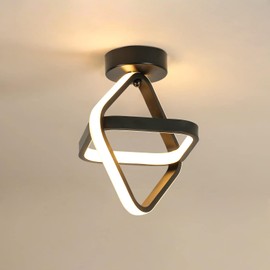 Goeco Ceiling Light Hallway LED, Ceiling Light 24 W 2700 LM, Ceiling Lighting Lamps for Balconies Hallway Wardrobe Warm White Light 3000 K, Diameter 22 cm