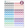 Laundry Planner Stickers / 110 Dot Vinyl Stickers (1/2”) /