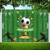 DIZHI DIZHI Soccer Birthday Backdrop Banner Sports Themed Party Decorations