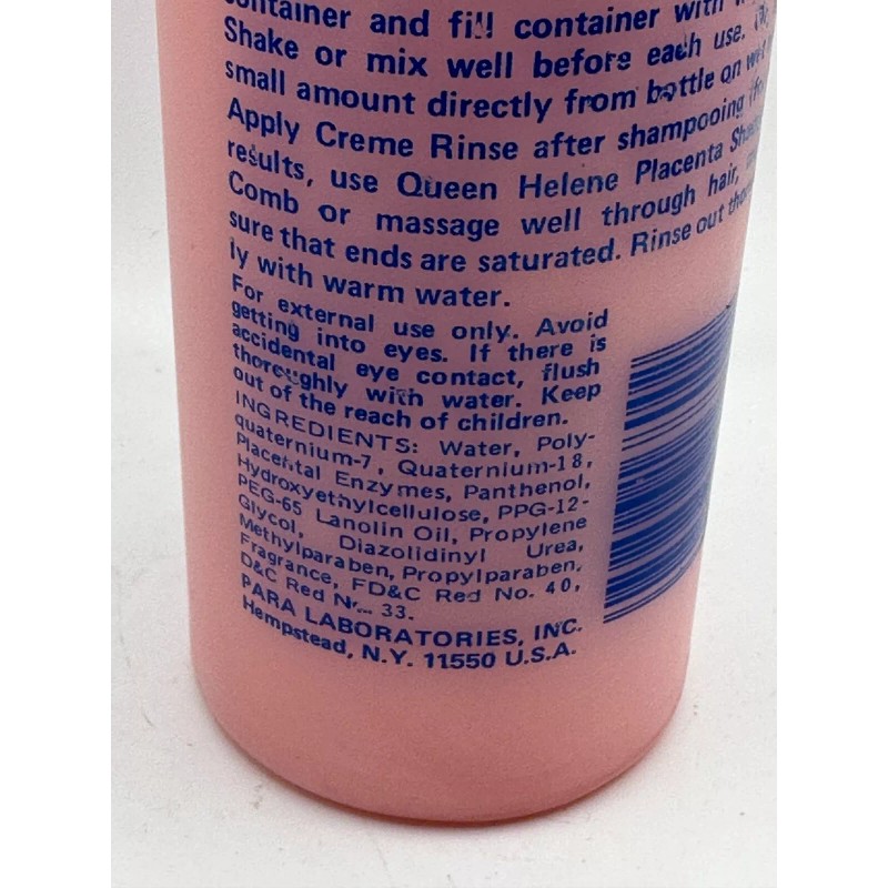 Queen Helene Placenta Creme Rinse Treatment Concentrate Panthenol - 16