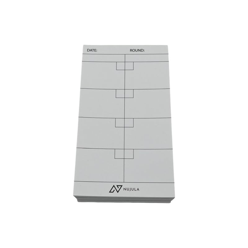NUJULA Netball Quarters Scorecards – 1 Pack, 50 Games, 50