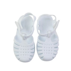 2025 US Warehouse in Stock White Color 21-28 Size Girls Anti-slip Beach PVC Jelly SandalsColor: White, EUR Size: 25