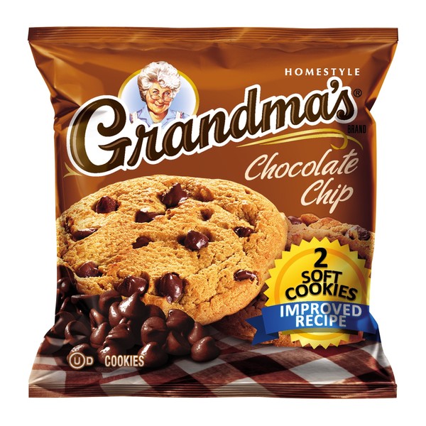 Grandma's Soft Cookies, Chocolate Chip, 2-Count (Pack of 6)