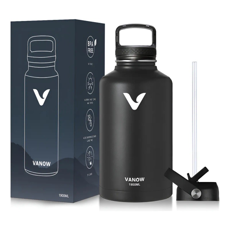 Termo Vaso-botella Acero Inoxidablecon Fría/caliente 64 Oz