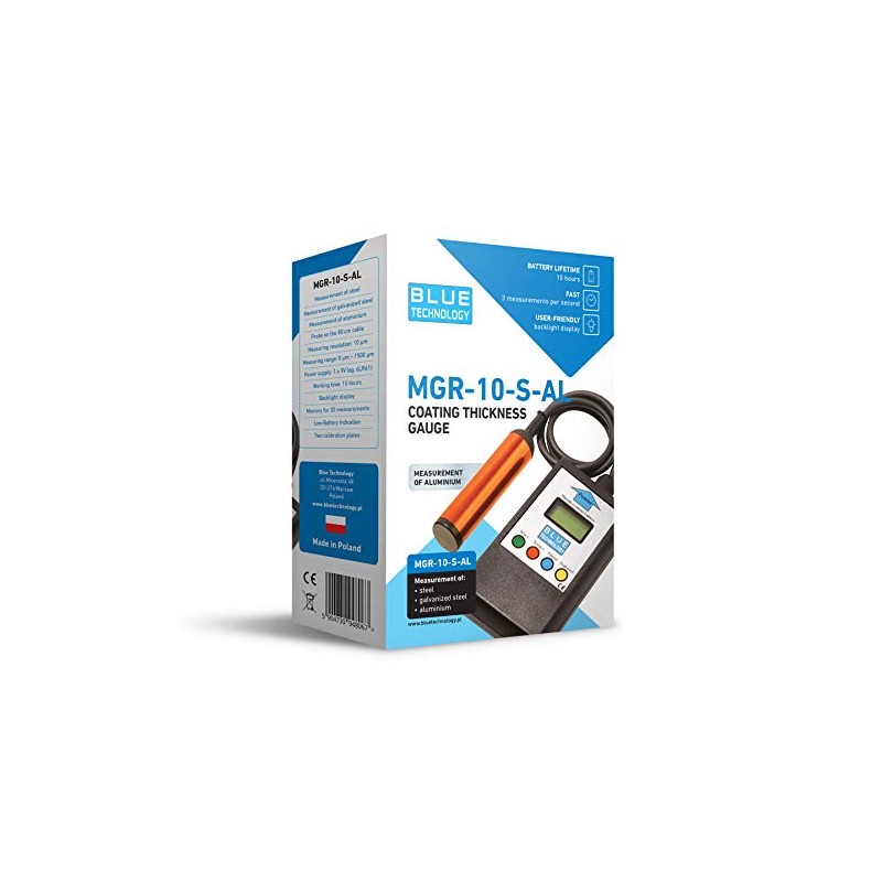 Blue Technology MGR-10-S-AL Coating Thickness Gauge, Steel & Aluminium Coating